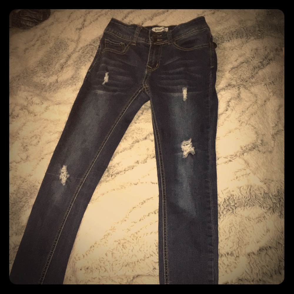 I’m selling size three jeans anyone wanna buy?